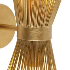 Qazqa wandlampen broom goudkleurig e27