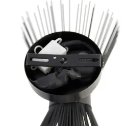 Qazqa wandlampen broom zwart e27