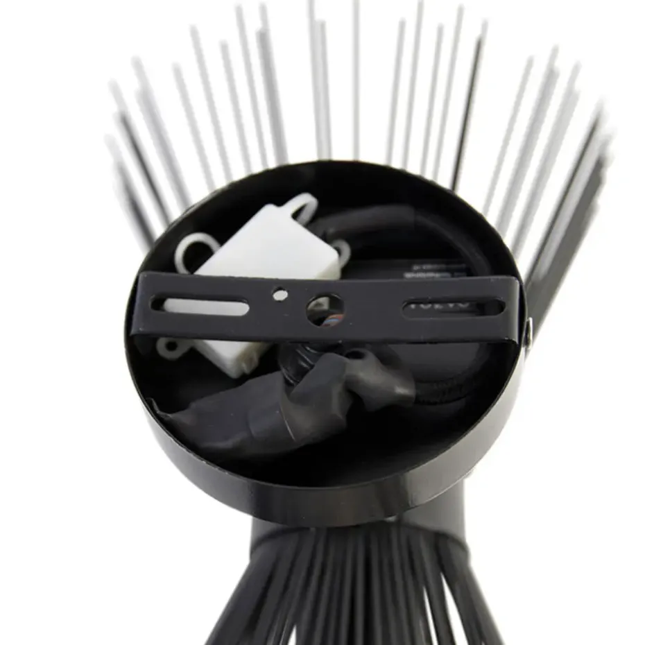 Qazqa wandlampen broom zwart e27