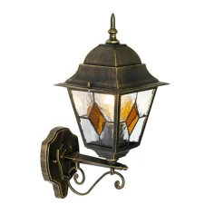 Qazqa wandlampen buiten antigua goudkleurig e27