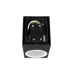 Qazqa wandlampen buiten baleno zwart gu10