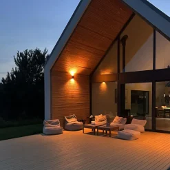 Qazqa wandlampen buiten baleno zwart gu10