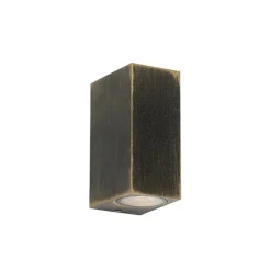 Qazqa wandlampen buiten baleno goudkleurig gu10