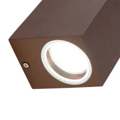 Qazqa wandlampen buiten baleno bronskleurig gu10