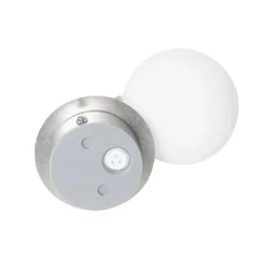 Qazqa wandlampen buiten cederic zilverkleurig g9