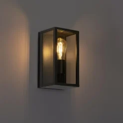 Qazqa wandlampen buiten charlois bruin e27