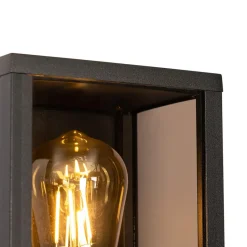 Qazqa wandlampen buiten charlois bruin e27