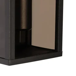 Qazqa wandlampen buiten charlois bruin e27