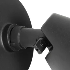 Qazqa wandlampen buiten ciara zwart gu10