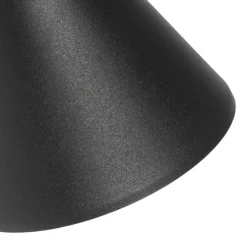 Qazqa wandlampen buiten ciara zwart gu10