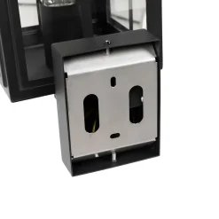 Qazqa wandlampen buiten dover zwart e27