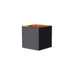 Qazqa wandlampen buiten edwin goudkleurig geïntegreerde led