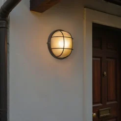 Qazqa wandlampen buiten hanneke bronskleurig e27