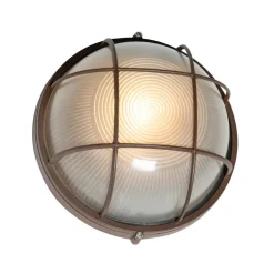 Qazqa wandlampen buiten hanneke bronskleurig e27