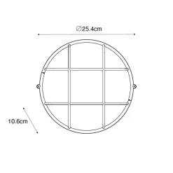 Qazqa wandlampen buiten hanneke bronskleurig e27