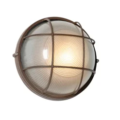 Qazqa wandlampen buiten hanneke bronskleurig e27