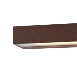 Qazqa wandlampen buiten hannah bronskleurig geïntegreerde led