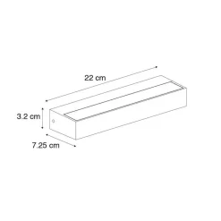 Qazqa wandlampen buiten hannah bronskleurig geïntegreerde led