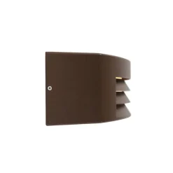 Qazqa wandlampen buiten hurricane bronskleurig e27