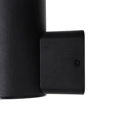 Qazqa wandlampen buiten huma zwart e27