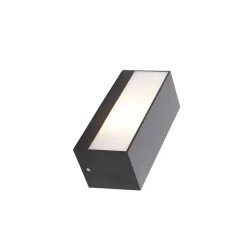 Qazqa wandlampen buiten houks zwart e27