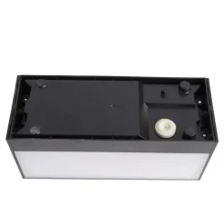 Qazqa wandlampen buiten houks zwart e27