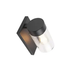 Qazqa wandlampen buiten jarra zwart e27