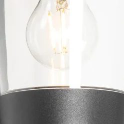 Qazqa wandlampen buiten joren zwart e27