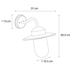 Qazqa wandlampen buiten kansas groen e27