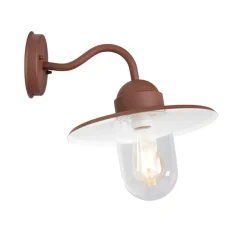 Qazqa wandlampen buiten kansas bronskleurig e27