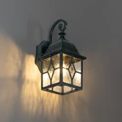 Qazqa wandlampen buiten london groen e27