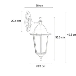 Qazqa wandlampen buiten new orleans groen e27