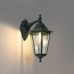 Qazqa wandlampen buiten new orleans groen e27