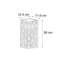 Qazqa wandlampen buiten nicole zwart e27