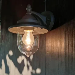 Qazqa wandlampen buiten oxford grijs e27