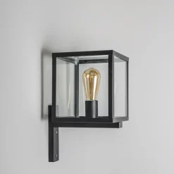 Qazqa wandlampen buiten rotterdam zwart e27