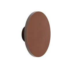 Qazqa wandlampen buiten skyf bronskleurig geïntegreerde led