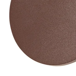 Qazqa wandlampen buiten skyf bronskleurig geïntegreerde led