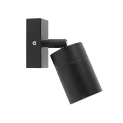 Qazqa wandlampen buiten solo zwart gu10