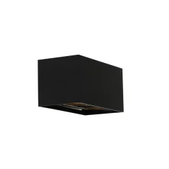 Qazqa wandlampen edwin zwart g9