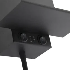 Qazqa wandlampen flero zwart g9