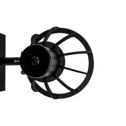 Qazqa wandlampen fotu zwart e27