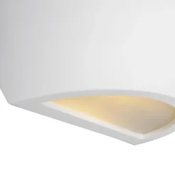 Qazqa wandlampen hiske wit e14