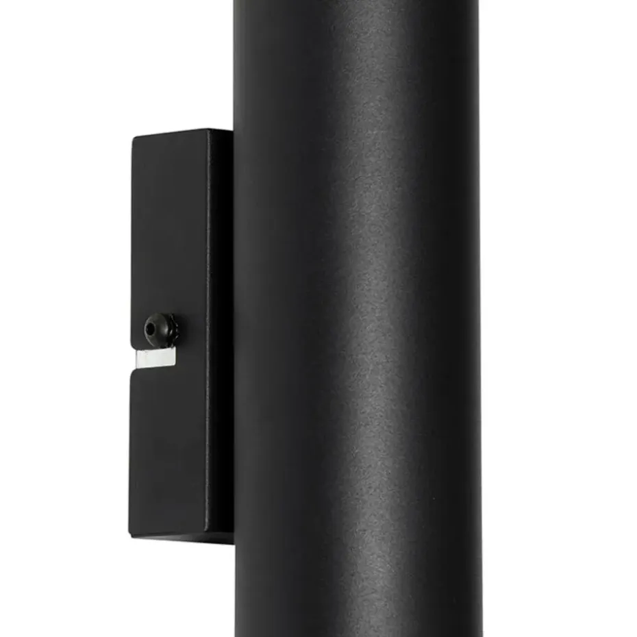 Qazqa wandlampen jeana zwart gu10