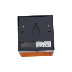 Qazqa wandlampen joris groove zwart geïntegreerde led