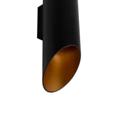 Qazqa wandlampen organa zwart gu10