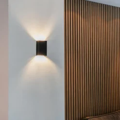 Qazqa wandlampen otan zwart g9