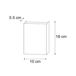 Qazqa wandlampen otan zwart g9
