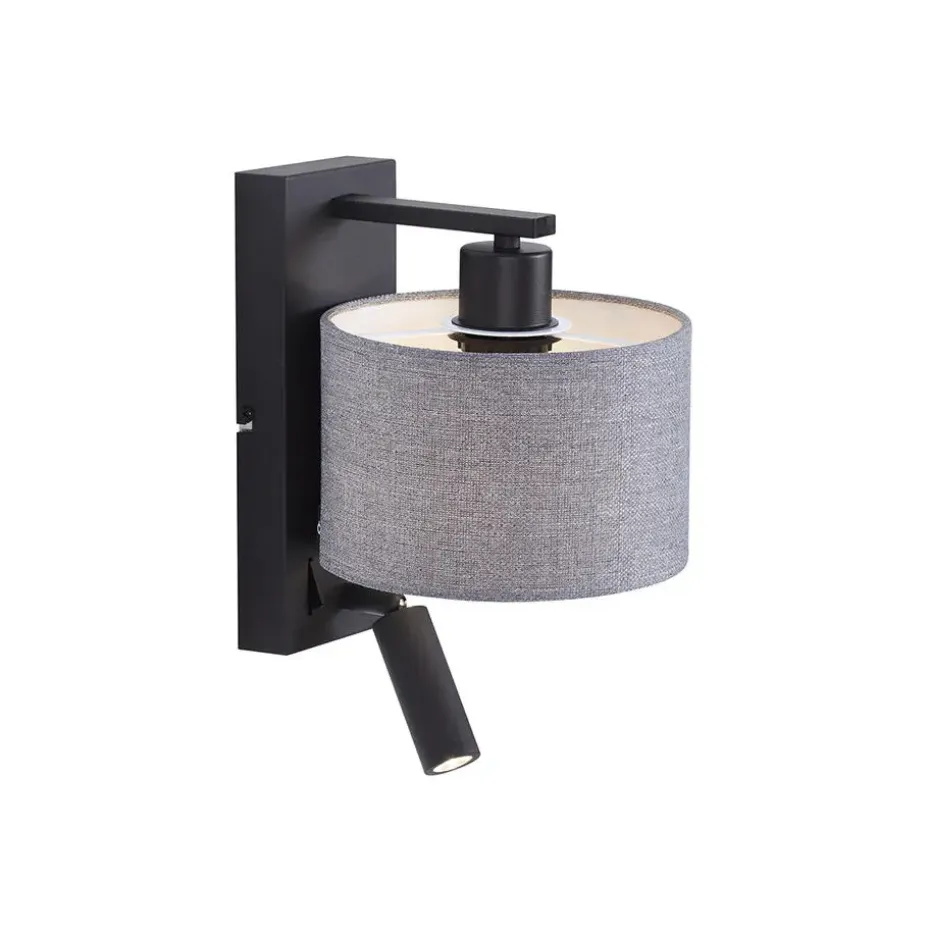 Qazqa wandlampen puglia grijs e27