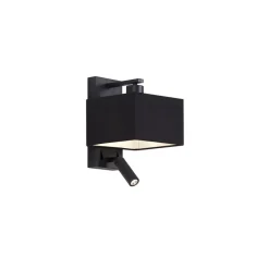 Qazqa wandlampen puglia zwart e27